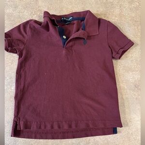 U.S. Polo Assn. Maroon Kids Polo Shirt, Boys Size Small